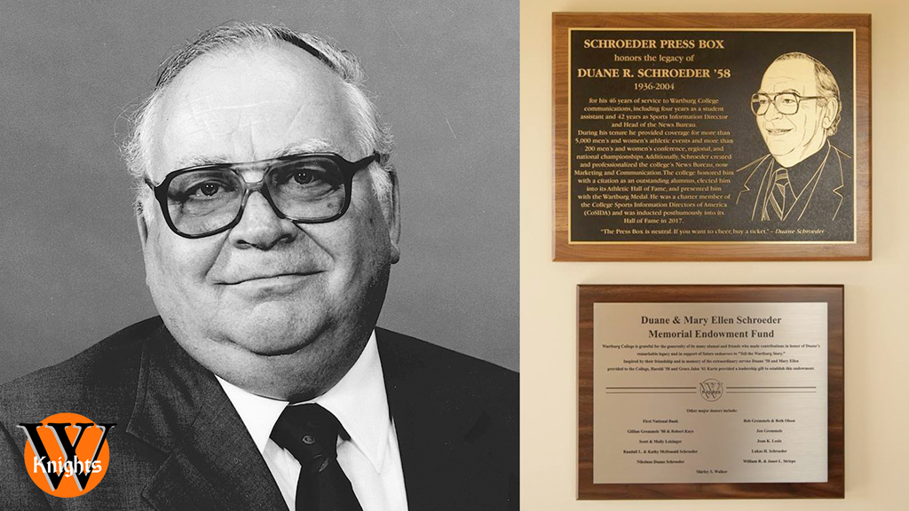 Warburg Names Stadium Press Box for CoSIDA Hall of Famer Duane Schroeder